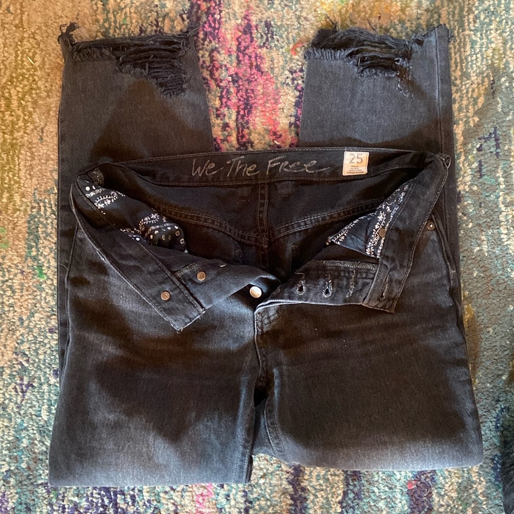 We the free jeans size 25, Reg mid rise